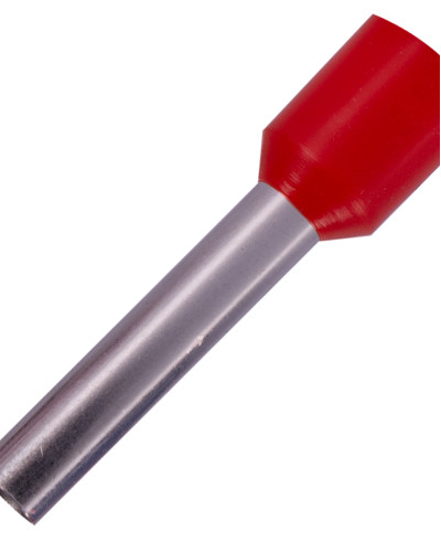 Ізольований наконечник втулковий e.terminal.stand.e6018.red 6,0 кв.мм, червоний, 100шт