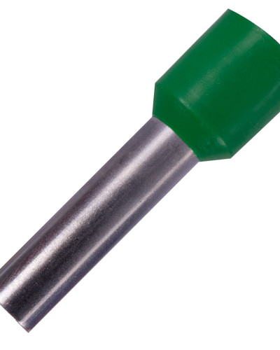 Ізольований наконечник втулковий e.terminal.stand.e10-18.green 10,0 кв.мм, зелений, 100шт