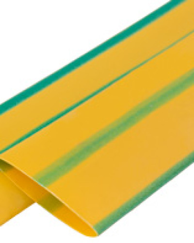 Термоусаджувальна трубка e.termo.stand.25.12,5.yellow-green, 25/12,5, 1м, жовто-зелена
