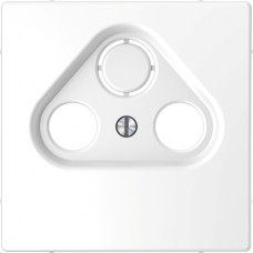 Центральная плата для антенных розеток, 2/3 отверстия, белый лотос, Merten System Design, Schneider Electric MTN4123-6035