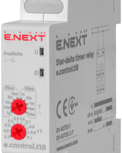Реле часу зірка/трикутник e.control.t18