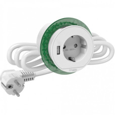 БЛОК РОЗЕТОК(2К+С)+USB тип А БЕЛЫЙ