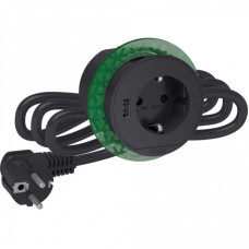 БЛОК РОЗЕТОК (2К+З)+USB тип А антрацит