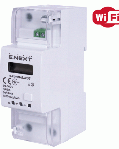 Лічильник однофазний e.control.w07 5(65)А електронний клас 1.0 (некомерц.) багатофункціональний