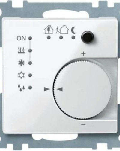 Терморегулятор с 4-кнопочным интерфейсом, полярно белый KNX, Schneider Electric MTN616719
