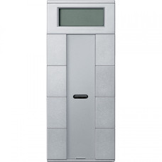 4 кнопочный выключатель PLUS с терморегулятором, Алюминий 
KNX, Merten Schneider Electric MTN6214-0460