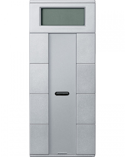 4 кнопочный выключатель PLUS с терморегулятором, Алюминий 
KNX, Merten Schneider Electric MTN6214-0460
