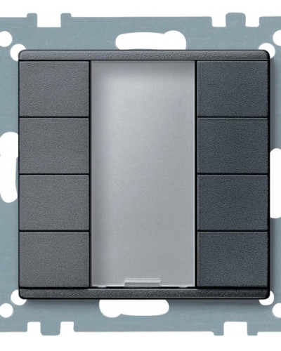 4-х кнопочный выключатель PLUS, антрацит, System M, Merten, Schneider Electric MTN627814