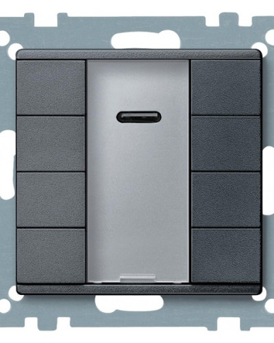 4-х кнопочный выключатель PLUS с ИК приемником, антрацит, System M, Merten, Schneider Electric MTN627914