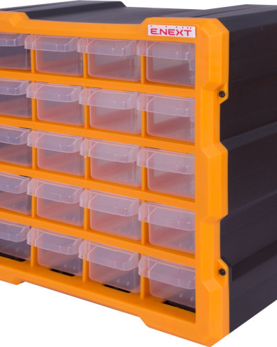 Органайзер пластиковий, e.toolbox.pro.18, 20-секційний 267х157х262мм