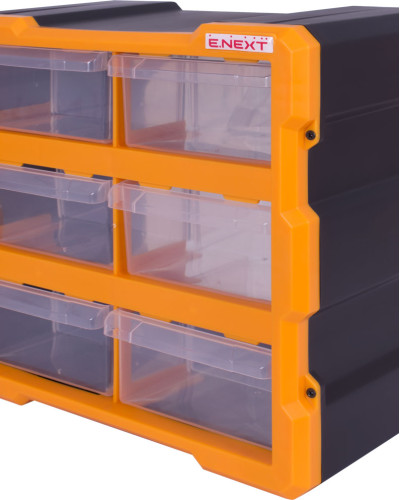 Органайзер пластиковий, e.toolbox.pro.20, 6-секційний 267х157х262мм