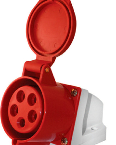 Силова розетка стаціонарна e.socket.pro.5.16, 5п., 380В, 16А (115)