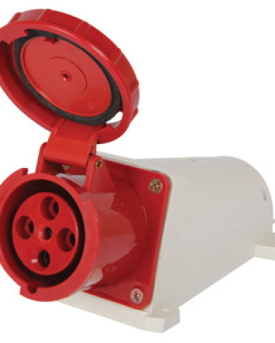 Силова розетка стаціонарна e.socket.pro.4.63, 4п., 380В, IP 67, 63А (134)