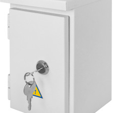 Корпус e.mbox.stand.n.04.z металевий, під 4мод., герметичний IP54, навісний, з замком