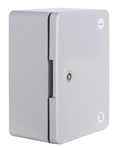 Корпус з ABS-пластику e.plbox.pro.p.33.25.14 з непрозорими дверцятами 330x250x140мм ІР65