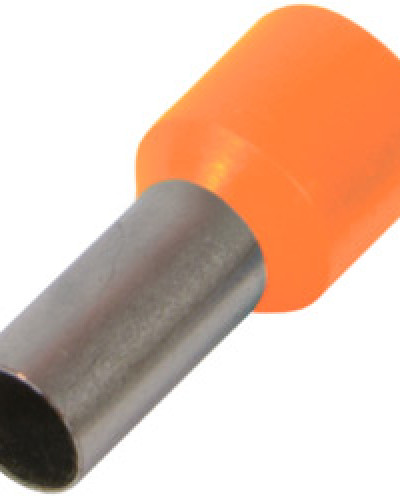 Ізольований наконечник втулковий e.terminal.stand.е1012.orange 10.0 кв.мм, штир 12мм, 100шт