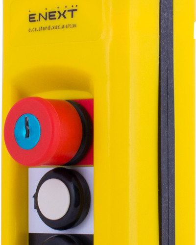 Тельферний пост e.cs.stand.xac.a.6713k, шестикнопковий з кнопкою стоп, з ключем