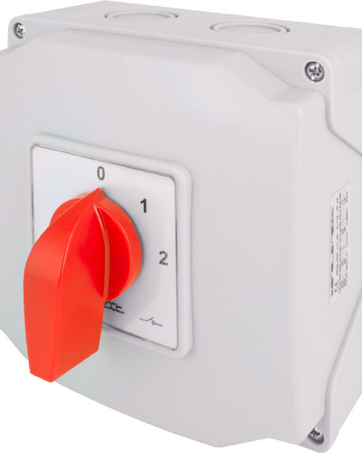 Пакетний перемикач LK40/4.322-ОВ/45 в корпусі, 0-1-2, 40А, IP44