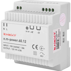 Блок живлення на DIN-рейку e.m-power.60.12 60Вт, DC12В