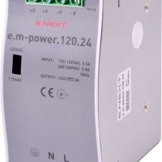 Блок живлення на DIN-рейку e.m-power.120.24 120Вт, DC24В