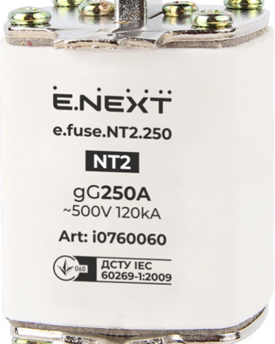 Запобіжник плавкий e.fuse.NT2.250, габарит 2, 250А