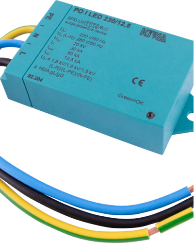 ПЗІП e.PO II LED 230V/30kA клас II+III, 1 полюс + N-PE, для LED освітлення