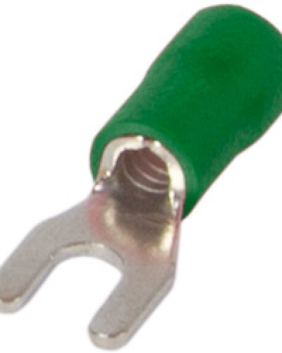 Ізольований наконечник вилковий e.terminal.stand.sv.3,5.4.green 2.5-4 кв.мм, зелений, 100шт