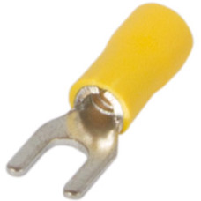 Ізольований наконечник вилковий e.terminal.stand.sv.5.4.yellow 4-6 кв.мм, жовтий, 100шт