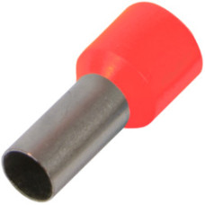 Ізольований наконечник втулковий e.terminal.stand.e0508.red 0.5 кв.мм, червоний, 100шт