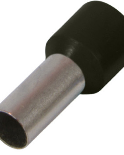 Ізольований наконечник втулковий e.terminal.stand.e0508.black 0.5 кв.мм, чорний, 100шт