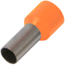 Ізольований наконечник втулковий e.terminal.stand.e0508.orange 0.5 кв.мм, помаранчевий, 100шт