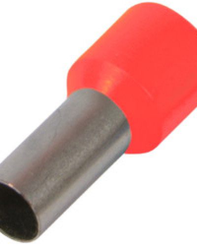 Ізольований наконечник втулковий e.terminal.stand.e7508.red 0.75 кв.мм, червоний, 100шт