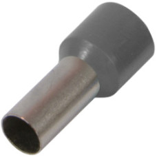 Ізольований наконечник втулковий e.terminal.stand.e1008.grey 1,0 кв.мм, сірий, 100шт