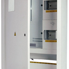 Корпус e.mbox.stand.w.f3.24.z.е металевий, під 3-ф. електронний лічильник, 24 мод., що вбудовується, з замком.