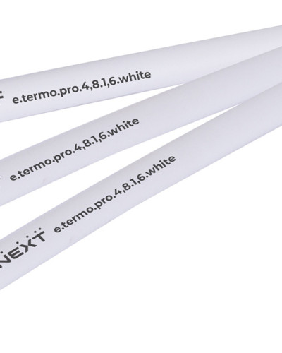 Термоусаджувальна трубка з клейовим шаром e.termo.pro.4,8.1,6.white, 4,8/1,6, 1м, біла