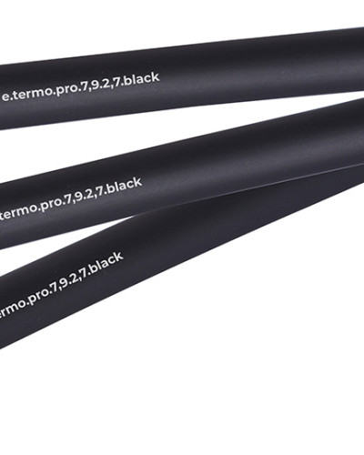 Термоусаджувальна трубка з клейовим шаром e.termo.pro.7,9.2,7.black, 7,9/2,7, 1м, чорна