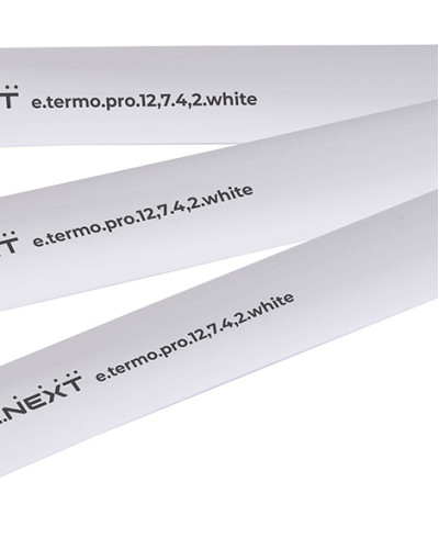 Термоусаджувальна трубка з клейовим шаром e.termo.pro.12,7.4,2.white, 12,7/4,2, 1м, біла