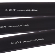 Термоусаджувальна трубка з клейовим шаром e.termo.pro.12,7.4,2.black, 12,7/4,2, 1м, чорна