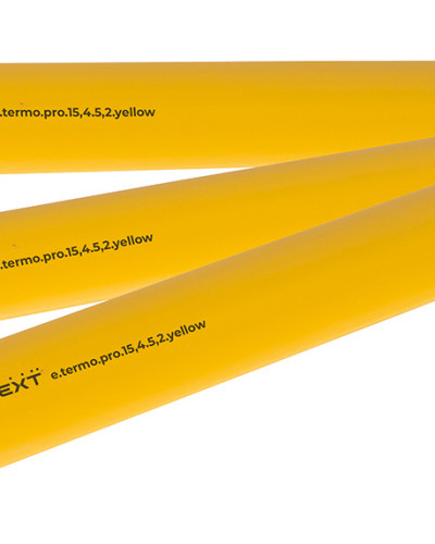 Термоусаджувальна трубка з клейовим шаром e.termo.pro.15,4.5,2.yellow, 15,4/5,2, 1м, жовта