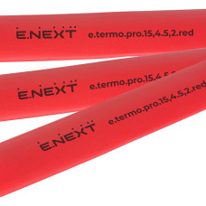 Термоусаджувальна трубка з клейовим шаром e.termo.pro.15,4.5,2.red, 15,4/5,2, 1м, червона