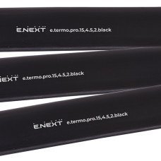 Термоусаджувальна трубка з клейовим шаром e.termo.pro.15,4.5,2.black, 15,4/5,2, 1м, чорна