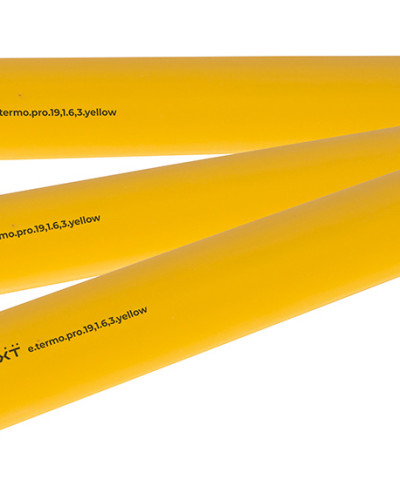 Термоусаджувальна трубка з клейовим шаром e.termo.pro.19,1.6,3.yellow, 19,1/6,3, 1м, жовта