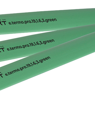 Термоусаджувальна трубка з клейовим шаром e.termo.pro.19,1.6,3.green, 19,1/6,3, 1м, зелена