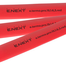 Термоусаджувальна трубка з клейовим шаром e.termo.pro.19,1.6,3.red, 19,1/6,3, 1м, червона