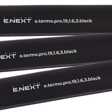 Термоусаджувальна трубка з клейовим шаром e.termo.pro.19,1.6,3.black, 19,1/6,3, 1м, чорна
