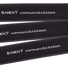 Термоусаджувальна трубка з клейовим шаром e.termo.pro.25,4.8,5.black, 25,4/8,5, 1м, чорна