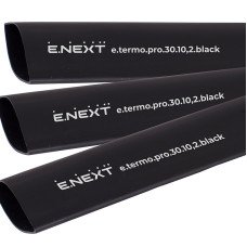 Термоусаджувальна трубка з клейовим шаром e.termo.pro.30.10,2.black, 30/10,2, 1м, чорна