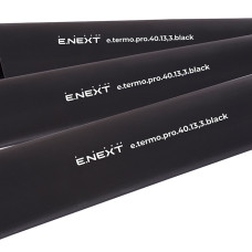 Термоусаджувальна трубка з клейовим шаром e.termo.pro.40.13,3.black, 40/13,3, 1м, чорна