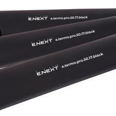Термоусаджувальна трубка з клейовим шаром e.termo.pro.50.17.black, 50/17, 1м, чорна