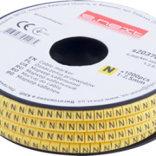 Маркер кабельний e.marker.stand.1.2.5.N, 1-2,5 кв.мм, "N", 1000 шт